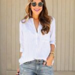 35 Best Outfits with Jean Shorts Women Ideas5