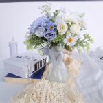 3Peonies Artificial Flowers in Vase Peony Flower Bouquet with Vase Flowers 07