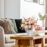 3Peonies Artificial Flowers in Vase Peony Flower Bouquet with Vase Flowers 11