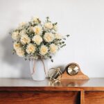4Peonies Artificial Flowers in Vase Peony Flower Bouquet with Vase Flowers 09