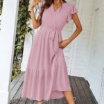 Gorgeous Womens 2024 Floral Boho Dress V Neck Short Sleeve Ideas 08 1