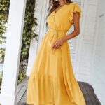 Gorgeous Womens 2024 Floral Boho Dress V Neck Short Sleeve Ideas 10 1