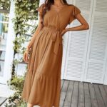 Gorgeous Womens 2024 Floral Boho Dress V Neck Short Sleeve Ideas 11 1