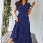 Gorgeous Womens 2024 Floral Boho Dress V Neck Short Sleeve Ideas 14 1