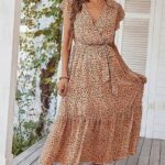 Gorgeous Womens 2024 Floral Boho Dress V Neck Short Sleeve Ideas 15 1