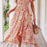 Gorgeous Womens 2024 Floral Boho Dress V Neck Short Sleeve Ideas 17 1