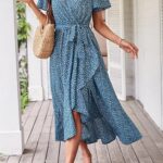 Gorgeous Womens 2024 Floral Boho Dress V Neck Short Sleeve Ideas 31 1