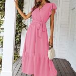 Gorgeous Womens 2024 Floral Boho Dress V Neck Short Sleeve Ideas 32 1