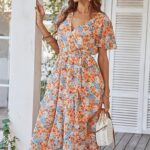 Gorgeous Womens 2024 Floral Boho Dress V Neck Short Sleeve Ideas 36 1
