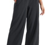 Lightweight Wide Leg Pants for Women 30 High Waisted Casual Lounge Travel Work Pants with Pockets 01