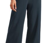 Lightweight Wide Leg Pants for Women 30 High Waisted Casual Lounge Travel Work Pants with Pockets 04