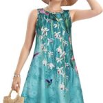 Summer Dresses for Women 2024 Casual Beach Sleeveless Floral Print with Pocket 10