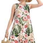 Summer Dresses for Women 2024 Casual Beach Sleeveless Floral Print with Pocket 13