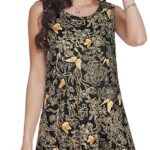 Summer Dresses for Women 2024 Casual Beach Sleeveless Floral Print with Pocket 22