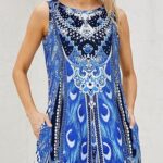 Summer Dresses for Women 2024 Casual Beach Sleeveless Floral Print with Pocket 26