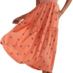 Women Floral Embroidered Maxi Dress Sleeveless Tie Shoulder Smocked Flowy Dress Summer Ideas 07