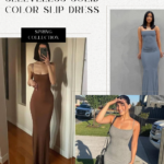 Women Sexy Bodycon Maxi Dress Sleeveless Solid Color Slip Dress
