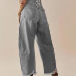 20 Stunning Women Baggy Wide Leg Jeans Ideas 01