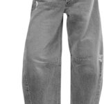 20 Stunning Women Baggy Wide Leg Jeans Ideas 04