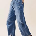 20 Stunning Women Baggy Wide Leg Jeans Ideas 05
