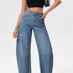 20 Stunning Women Baggy Wide Leg Jeans Ideas 07