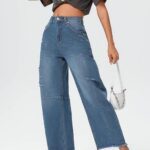 20 Stunning Women Baggy Wide Leg Jeans Ideas 09