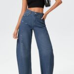 20 Stunning Women Baggy Wide Leg Jeans Ideas 10