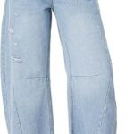 20 Stunning Women Baggy Wide Leg Jeans Ideas 12