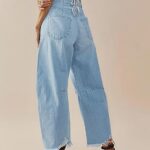 20 Stunning Women Baggy Wide Leg Jeans Ideas 14