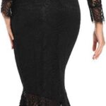 20 Womens Floral Lace Long Sleeve Off Shoulder Wedding Mermaid Dress Ideas 04