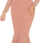 20 Womens Floral Lace Long Sleeve Off Shoulder Wedding Mermaid Dress Ideas 06