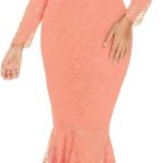 20 Womens Floral Lace Long Sleeve Off Shoulder Wedding Mermaid Dress Ideas 07