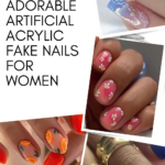 24 Adorable Artificial Acrylic Fake Nails for Women 00
