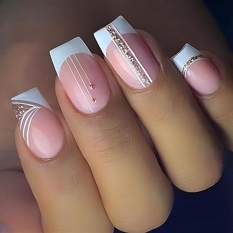 24 Adorable Artificial Acrylic Fake Nails for Women 05