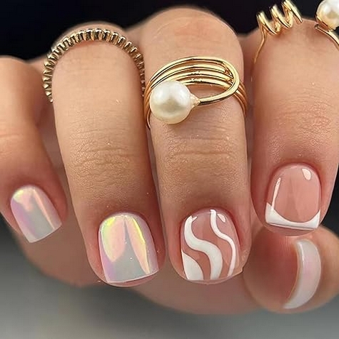 24 Adorable Artificial Acrylic Fake Nails for Women 16