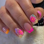 24 Adorable Artificial Acrylic Fake Nails for Women 20