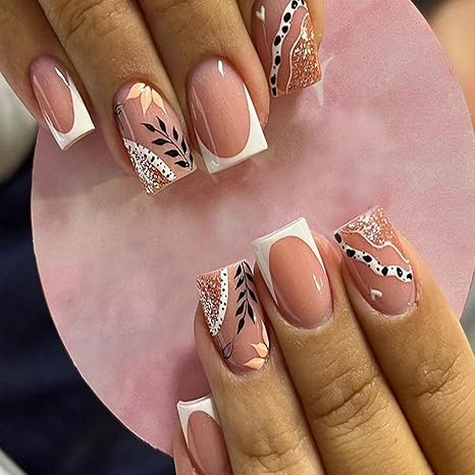 24 Adorable Artificial Acrylic Fake Nails for Women 22