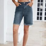 25 Women Jean Shorts High Waisted 2024 Trendy Casual Summer Denim 05