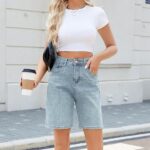25 Women Jean Shorts High Waisted 2024 Trendy Casual Summer Denim 19