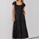 25 Women Summer Casual 2024 Maxi Dress Flutter Sleeve Ideas 06