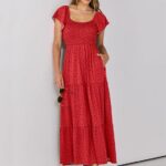25 Women Summer Casual 2024 Maxi Dress Flutter Sleeve Ideas 08