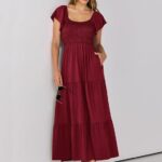 25 Women Summer Casual 2024 Maxi Dress Flutter Sleeve Ideas 09