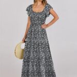 25 Women Summer Casual 2024 Maxi Dress Flutter Sleeve Ideas 13