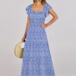 25 Women Summer Casual 2024 Maxi Dress Flutter Sleeve Ideas 14