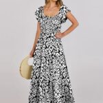 25 Women Summer Casual 2024 Maxi Dress Flutter Sleeve Ideas 15
