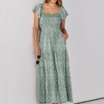 25 Women Summer Casual 2024 Maxi Dress Flutter Sleeve Ideas 18