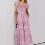 25 Women Summer Casual 2024 Maxi Dress Flutter Sleeve Ideas 21