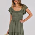 25 Women Summer Casual 2024 Maxi Dress Flutter Sleeve Ideas 26