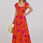 25 Women Summer Casual 2024 Maxi Dress Flutter Sleeve Ideas 27