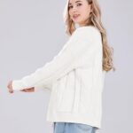 Cardigan Knit Long Sleeve V Neck Button Down Embroidery Wool Blend Sweater Coat Outwear 07 3